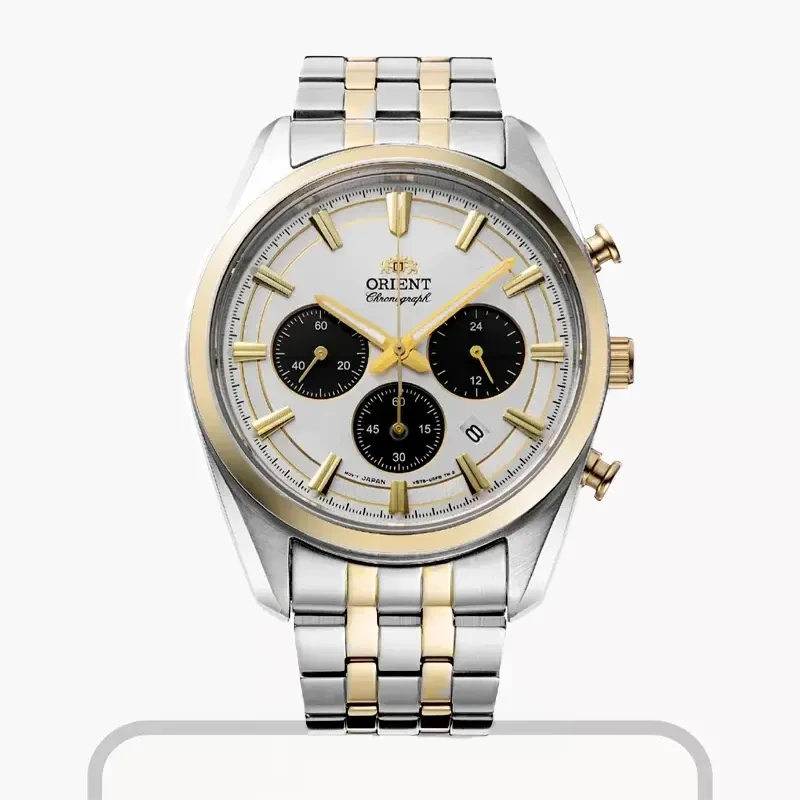 Orient Contemporary Solar Panda Two-tone Men's Watch- RA-TX0302S